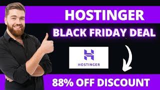 Hostinger Coupon Code 2024 | Hostinger Black Friday Sale - Live Now | Hostinger Promo Code