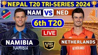 Live: Netherlands vs Namibia, 6th T20 | NAM vs NED Live Match today | Live Score & Commentary