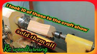 wood turning a craft show project that sold great