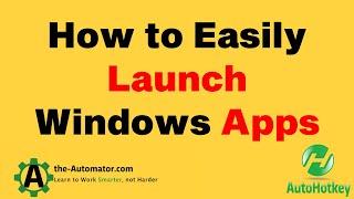 ‍ AutoHotkey Secret: Run Windows Apps Instantly with AHK v1 or v2! 