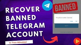 How To Unbanned Telegram Account | Banned Telegram Phone Number Fixed 