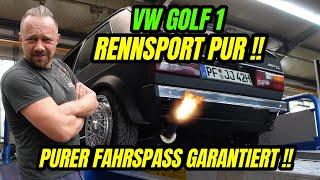 TURBO-GOCKEL - VW GOLF 1 - RENNSPORT PUR !! PURER FAHRSPASS GARANTIERT ! WEBER VERGASER