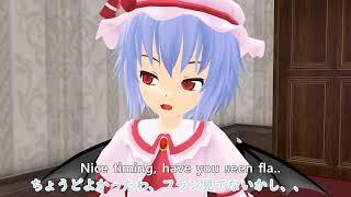 [Touhou MMD] Flandre Scarlet says her wings are annoying (English subs)