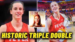 Caitlin Clark is the FIRST ROOKIE in WNBA History to Record a Triple-Double