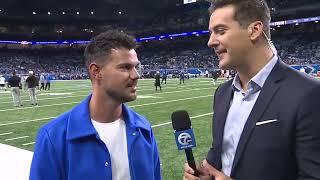INTERVIEW: Taylor Lautner talks love for Lions, Aidan Hutchinson friendship, meeting Calvin Johnson
