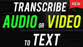 How to Transcribe Audio or Video to Text