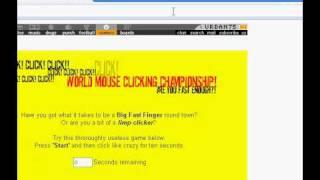 WORLD MOUSECLICKING COMPETITION- 122 mouse clicks