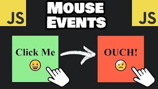 Learn JavaScript MOUSE EVENTS in 10 minutes! 