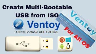 [How to] Create Multi Bootable USB from ISO | Ventoy | Ubuntu 20.04 | Very Easy(2021)