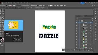 How to put different color in a text   Illustrator 2024