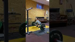 #crossfit #weightlifting #спорт #тяжелаяатлетика #штанга #толчок #рывок Аксенов Семён 9 лет