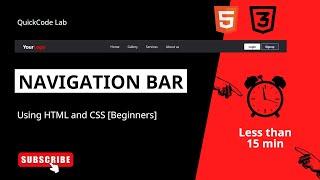 How to make a simple navigation bar with Drop down menu using HTML and CSS || For Beginners