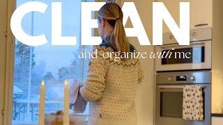 Organize and clean with me | Minimalist family home reset