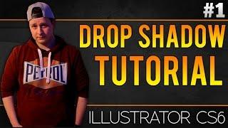 How To Add Drop Shadow To Text In Adobe Illustrator CS6 - Tutorial #1