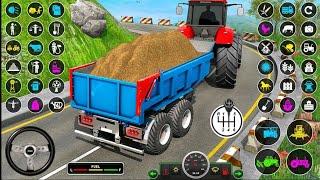 Tractor farming game/ tractor farming wala game video Tractor trolley game#gaming #androidgames#