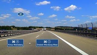  A81: AK Weinsberg - AD Würzburg-West (3.5x)