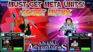 MAX LEVEL 80 KISUKE & COYOTE META UNITS | BEST DAMAGER & SUPPORT In Anime Adventures Roblox