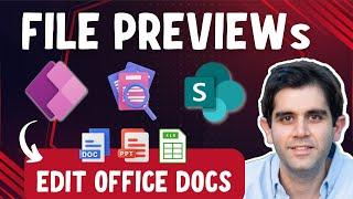 Power Apps : Preview SharePoint Files + ️ Edit Office Documents