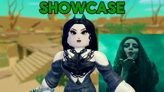 Lady death showcase in dimensional fighters roblox