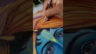 Shri Krishna drawing  #drawing #art #krishna #oilpastel #youtubeshorts #shorts #shorts