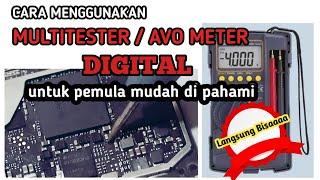 belajar service hp pemula . cara menggunakan multi tester digital dengan mudah