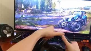 Logitech G29 Driving Force - Farming Simulator 2015 - Wheel Cam