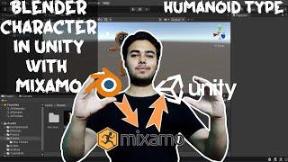 Export Blender Character in Unity with Mixamo.
