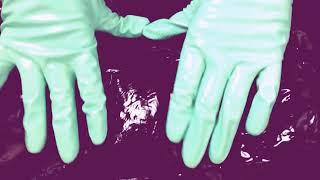 RUBBER GLOVES  inflation deflation oil massage [[ASMR]]