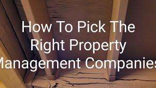 How To Pick The Best Property Management Companies For Handyman Work