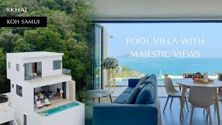 SKHAI Presents: Exquisite Sea View Pool Villa in Koh Samui, Thailand