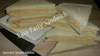 Easy Party Sandwich | Delicious Cheese Sandwich