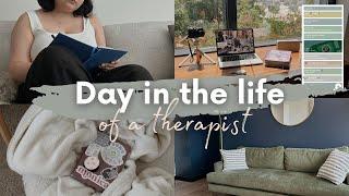 Day In The Life of A Therapist : Office Tour,  Balancing Youtube, What's in My Therapy Bag,