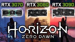 RTX 3070 vs RTX 3080 vs RTX 3090 in Horizon Zero Dawn | HZD