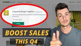  Frequently Bought Together Shopify App Tutorial to Boost Sales in Q4 (Best Shopify App)