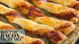 Cheese and Prosciutto Puff Pastry Twists