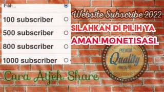 Web Penambah Subscribe YouTube untuk pemula | Cara Atjeh Share