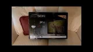 Seiki SE241TS 24" 60Hz LED HDTV Unboxing and Review - CokedUpCanary