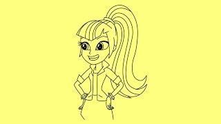 How to draw My Little Pony Equestria Girls Sonata Dusk | Как нарисовать Девушек Эквестрии