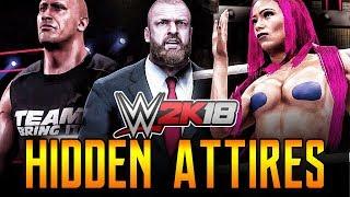 WWE 2K18 - All Hidden Attires , Over 20+ (Rock ,Triple H , ETC)