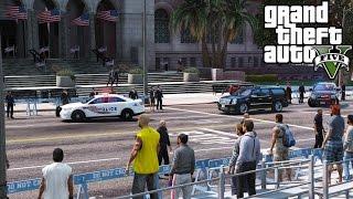 Secret Service Escorting President Trump & Obama in GTA 5