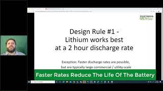 Fortress Power Tech Talk -  Episode 10 Design Rule 1 (2Hr Discharge)