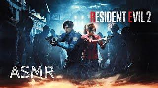 2 Hours of ASMR Gameplay ~ Resident Evil 2 ~ Whisper & controller sounds