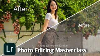 Photo Editing Masterclass with Lightroom. How to edit your photo professionally? Mobile Photo edit.