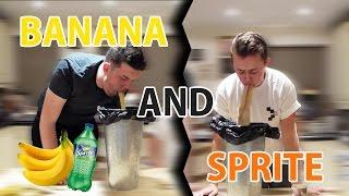 Banana & Sprite challenge *VOMIT ALERT*