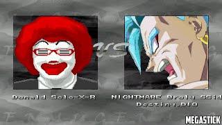 Donald Solo-X-R Vs Nightmare Broly & Destiny Dio - Mugen