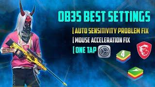 Free Fire pc OB35 Auto Sensitivity & Acceleration problem fix | Bluestacks 4 Best headshot settings