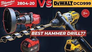 ADU KEKUATAN | MILWAUKEE FUEL 2804-20 VS DEWALT DCD 999 | CORDLESS HAMMER DRILL 13mm