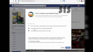 How To Convert Facebook Profile Into a Facebook fan Page 2017