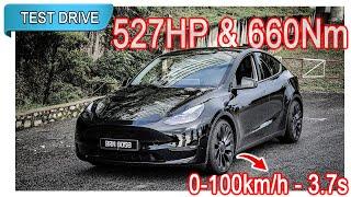 Part 1/2 | Tesla Model Y Performance AWD 527Hp/660Nm | Malaysia #POV [Test Drive] [CC Subtitle]