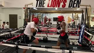 Tory Williams Jr. (The Humble Beast) & Victor Pradis (El Patron) sparring